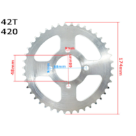 ZĘBATKA TYŁ 420-42z ATV 110/125 ROB